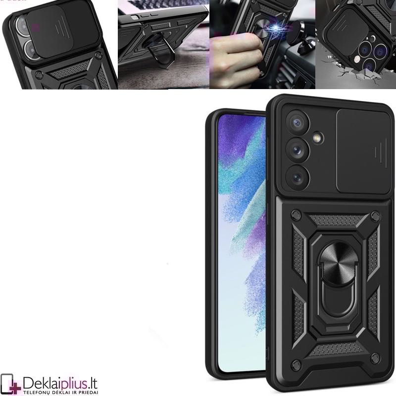 5in1 smūgiams atsparus dėklas su žiedu ir kameros apsauga (Samsung S24) 5in1 smūgiams atsparus dėklas su žiedu ir kameros apsauga (Samsung S24)